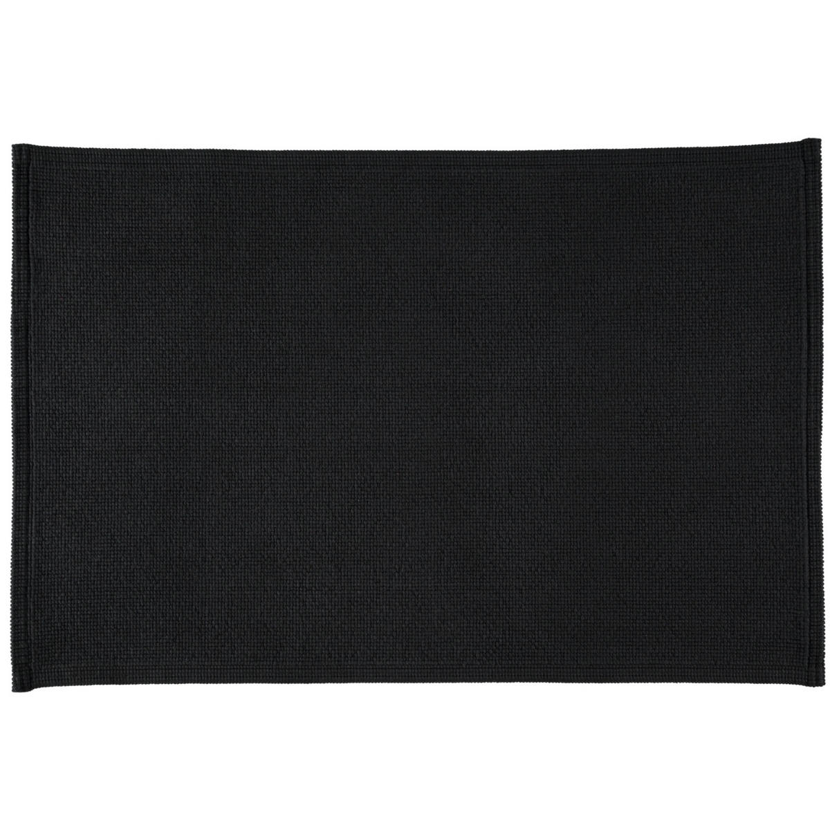 BADEMATTEN PLAIN SCHWARZ - 15 - Schwarz, Textil (70/120cm) - Rhomtuft
