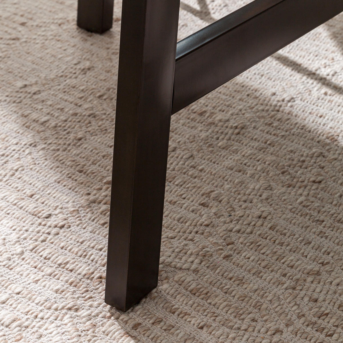 ESSTISCH rund - Pinie massiv / Edelstahl - Braun, Holz (130/130/76cm) - home24