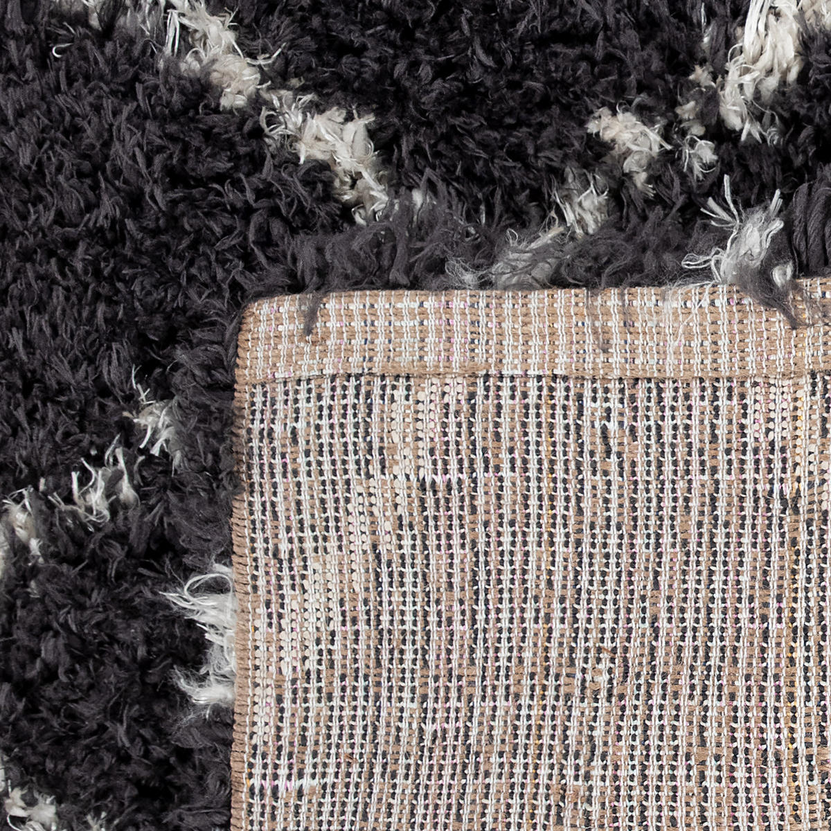 HOCHFLORTEPPICH 80/150 cm Kairo 730 - Anthrazit, Textil (80/150cm) - Paco Home