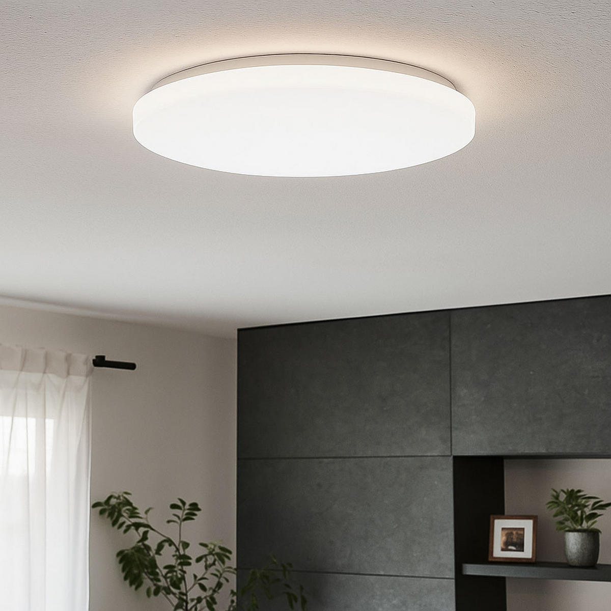 LED DECKENLEUCHTE weiß D 29 cm COOL&COSY - Weiß, Metall (29/29/7cm) - Briloner