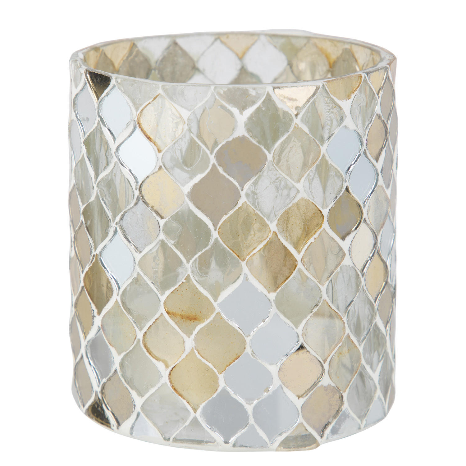 WINDLICHT Shimmer & Shine - Creme, Glas (10/11/10cm) - Butlers
