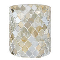WINDLICHT Shimmer & Shine - Creme, Glas (10/11/10cm) - Butlers