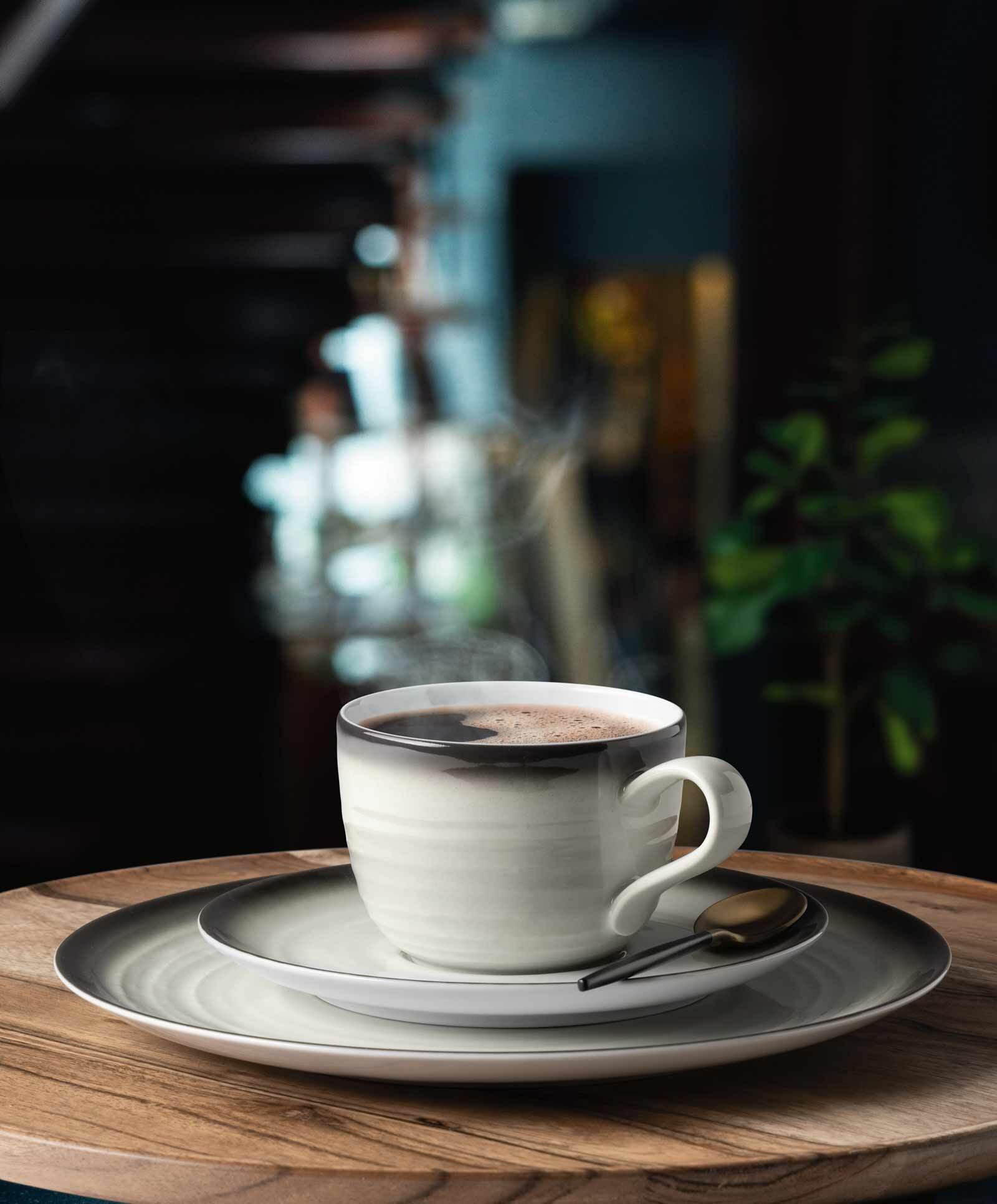 KAFFEETASSEN MIT UNTERTASSEN Terra Corso 260 ml 6er Set - Beige/Grau, Keramik (0.26L) - Seltmann Weiden
