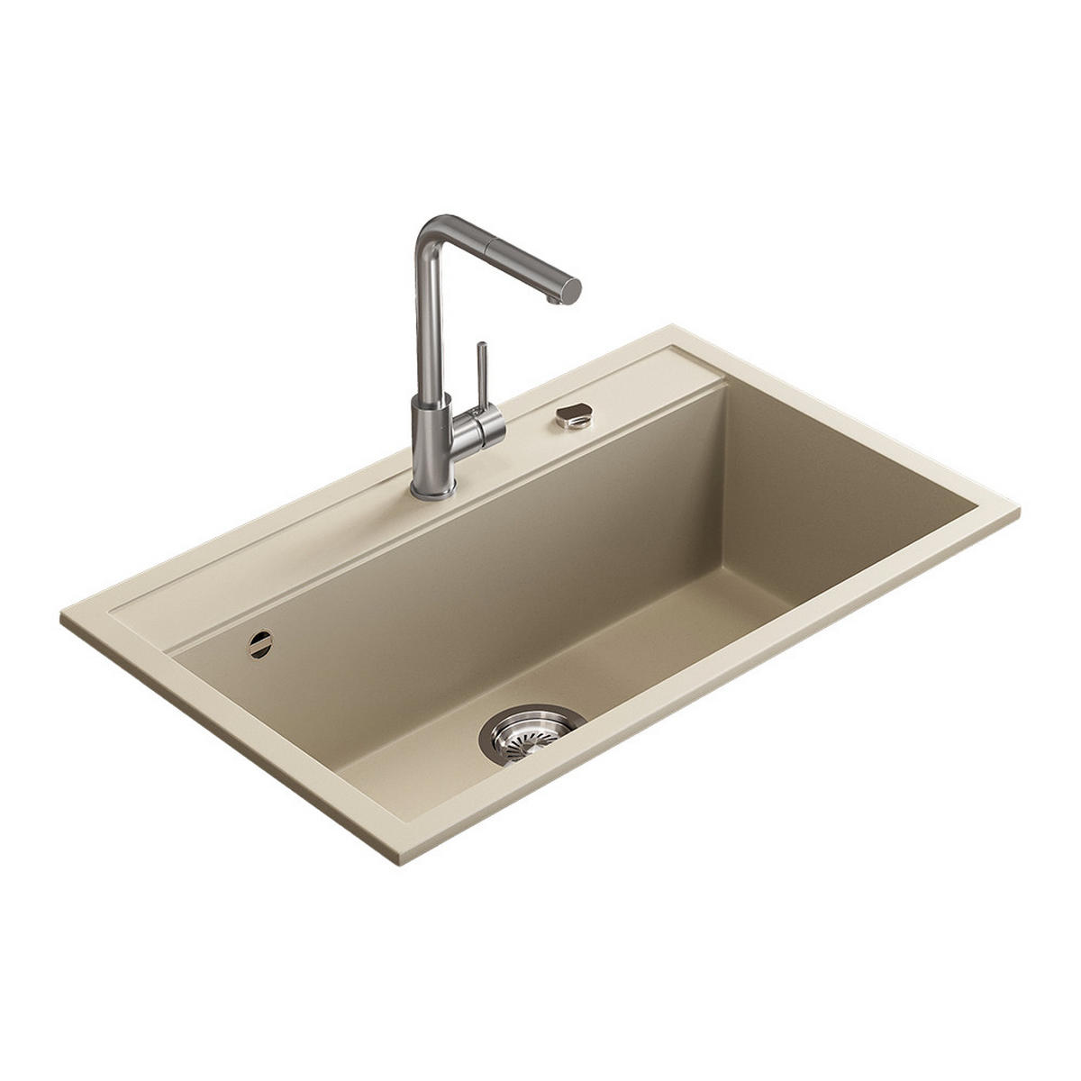 UMYVADLO Sydney Béžová - béžová, keramika (80/20/51cm) - Bergstroem