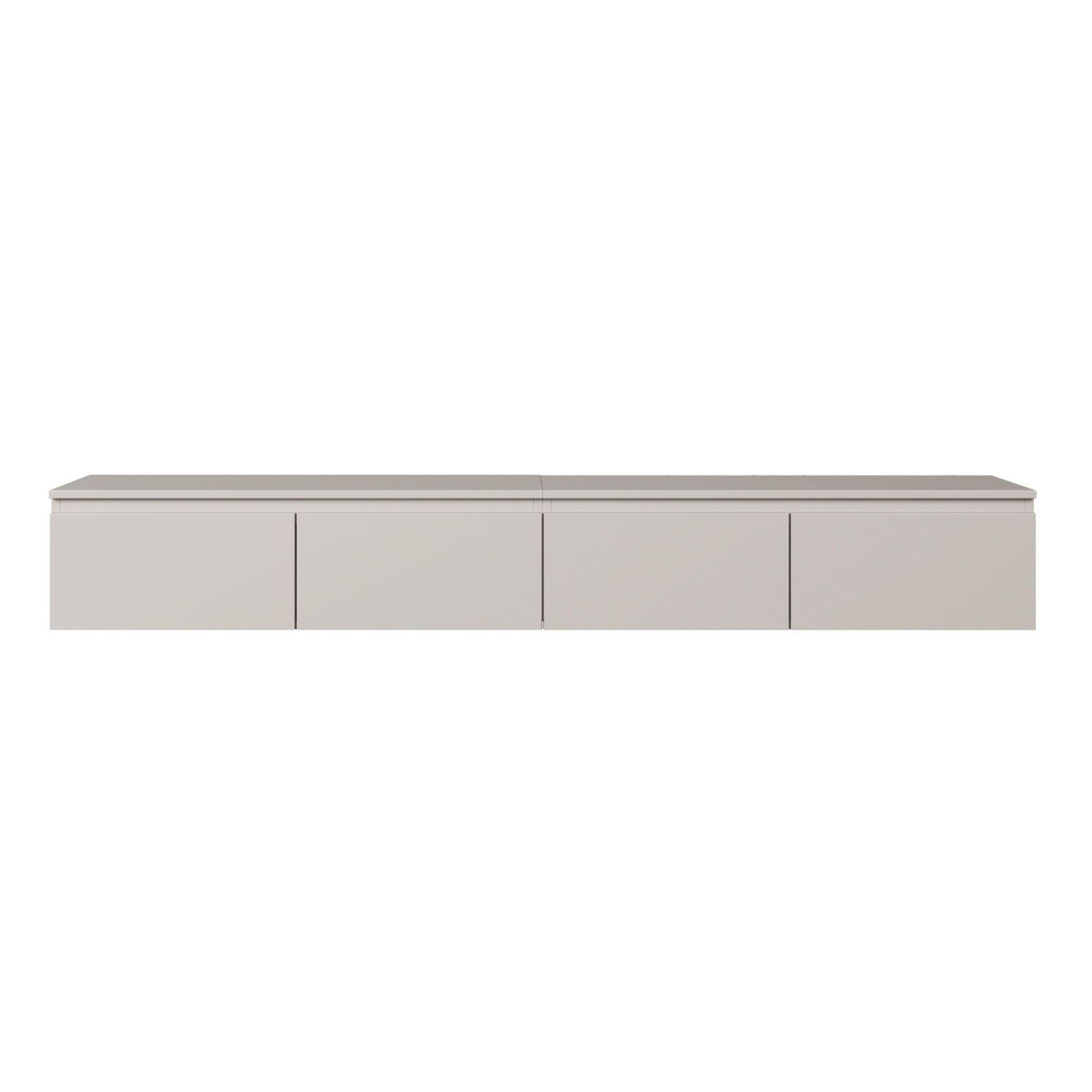 TV-LOWBOARD Bemmi Greige 200 cm - Kaschmir, Holzwerkstoff (200/28.4/31.8cm) - Selsey