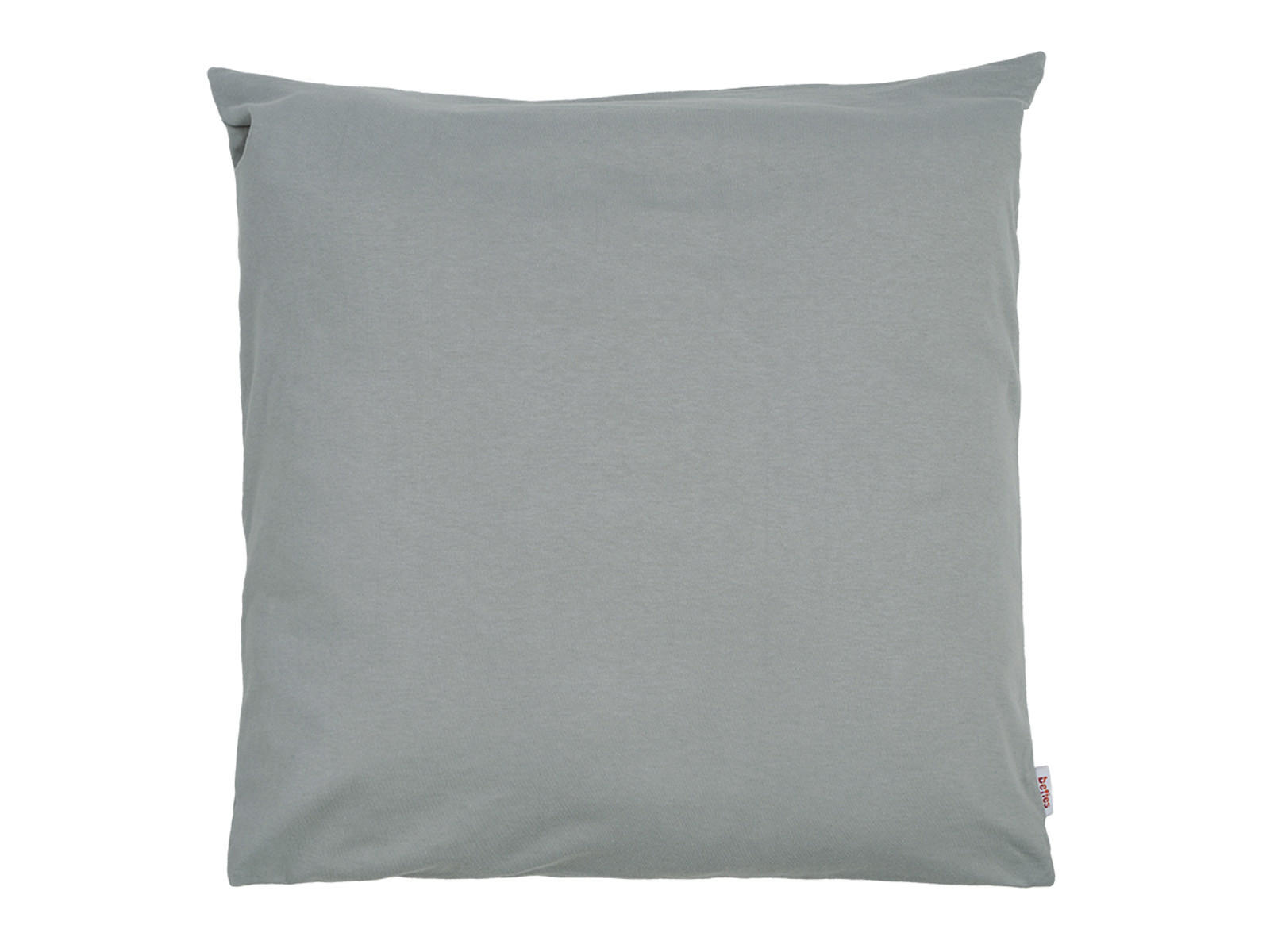 KISSENHÜLLE BasicSoft silber-grau 100% Baumwoll-Jersey 40/40 cm - Grau, Textil (40/40cm) - beties Heimtextil