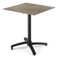 TERRASSENTISCH, Beige - Beige, Holzwerkstoff (70/70/72cm) - Oviala