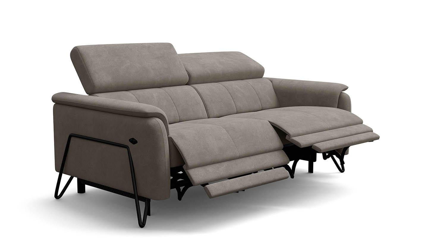 Wozimo Relaxsofa Beige 194x82x103 cm