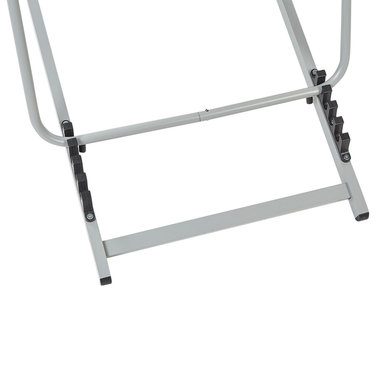 GARTENSTUHL Weiß Locri II - Hellgrau/Weiß, Metall (60/79/95cm) - Beliani
