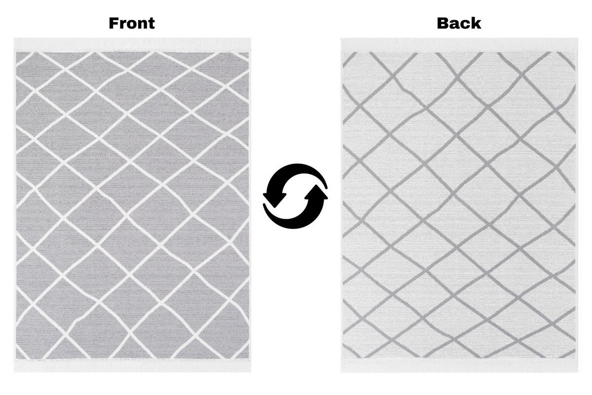 TEPPICH AZTECA Grau 80/150 cm - Grau, Naturmaterialien (80/150cm) - Tapiso