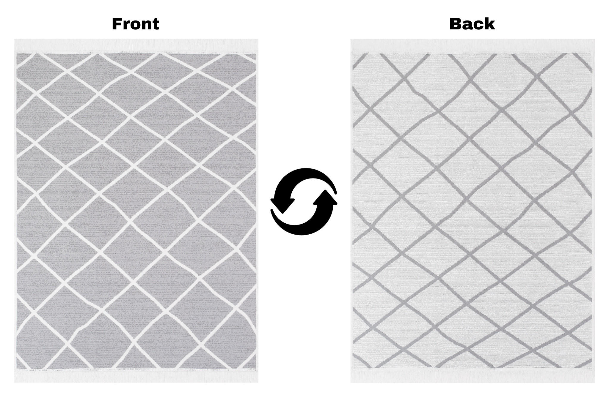 Thumbnail - Tapiso Teppich, Grau, Naturmaterialien, 160x230 cm, Teppiche & Böden, Teppiche