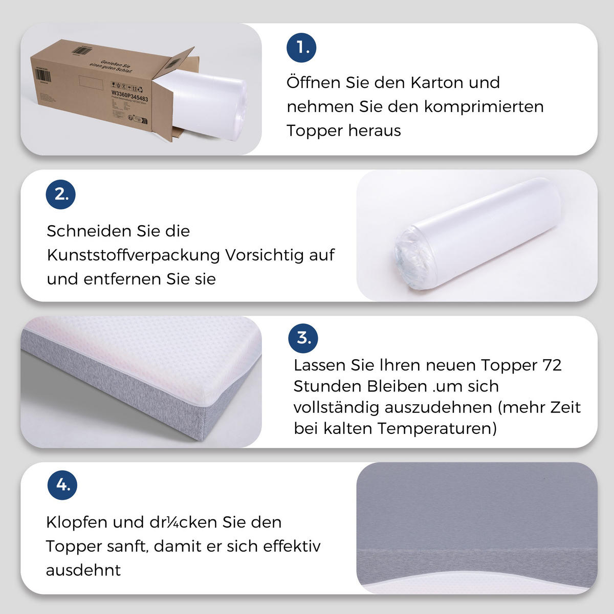 WENDEMATRATZE 180/200 cm H3/H4, 20 cm hoch, wendbar, mit abnehmbarem Bezug - Grau, Textil (180/200cm)