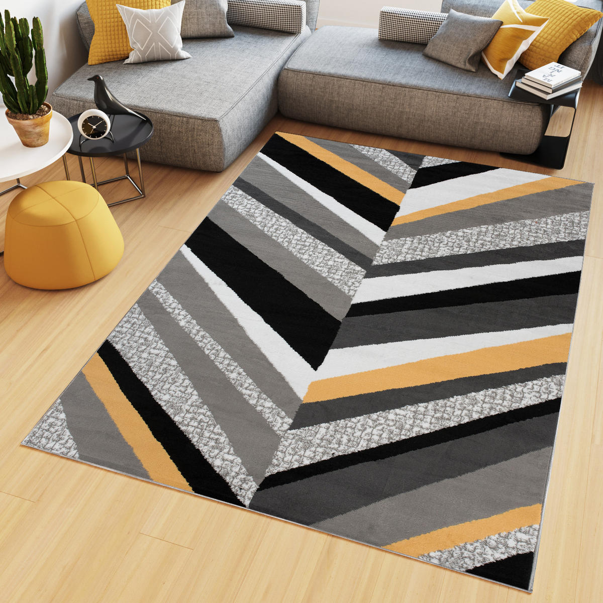 TEPPICH MAYA Creme Streifen Gestreift Meliert 200/300 cm - Creme, Textil (200/300cm) - Tapiso