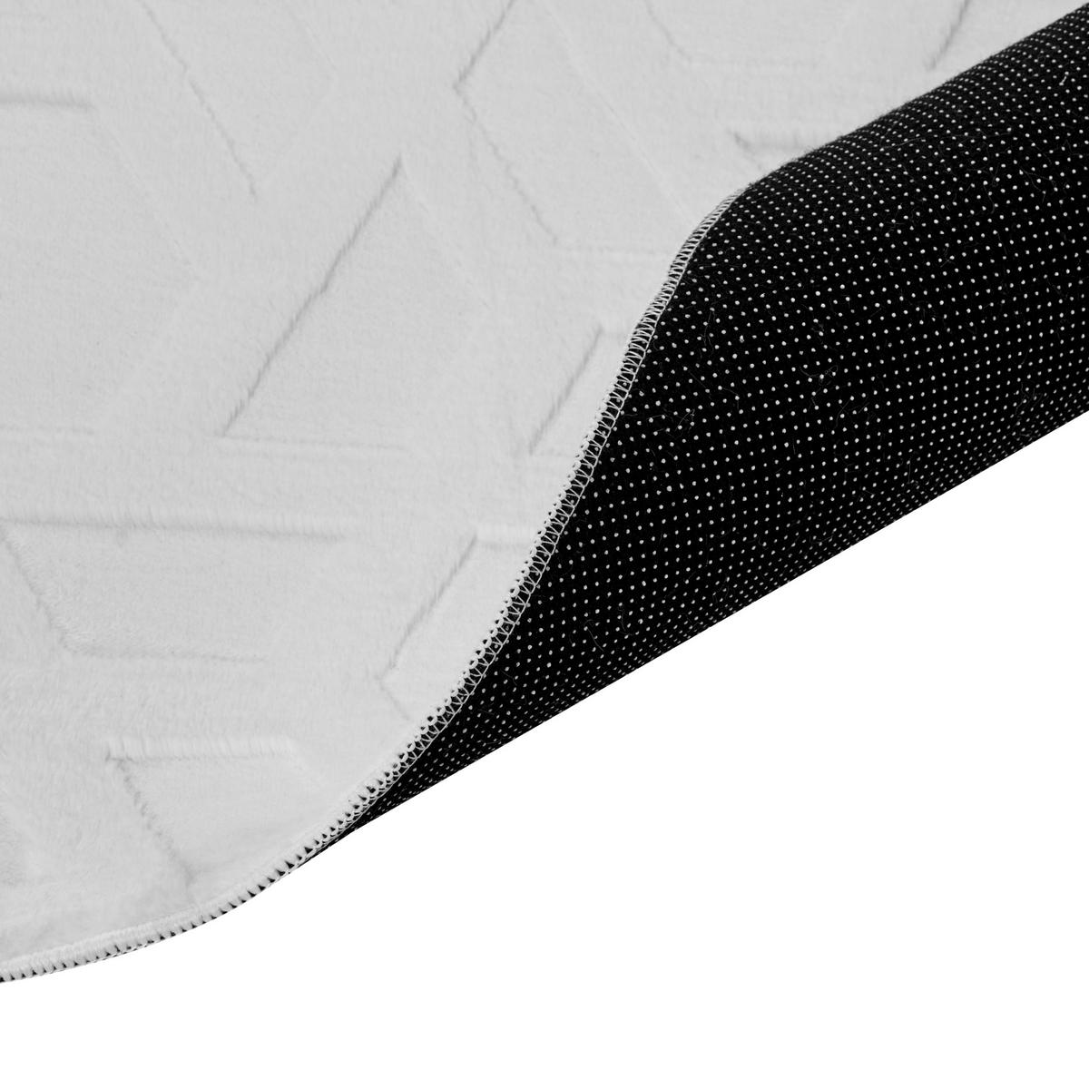 TEPPICH Hellgrau 160/230 cm Antero - Hellgrau/Grau, Textil (160/230cm) - Beliani