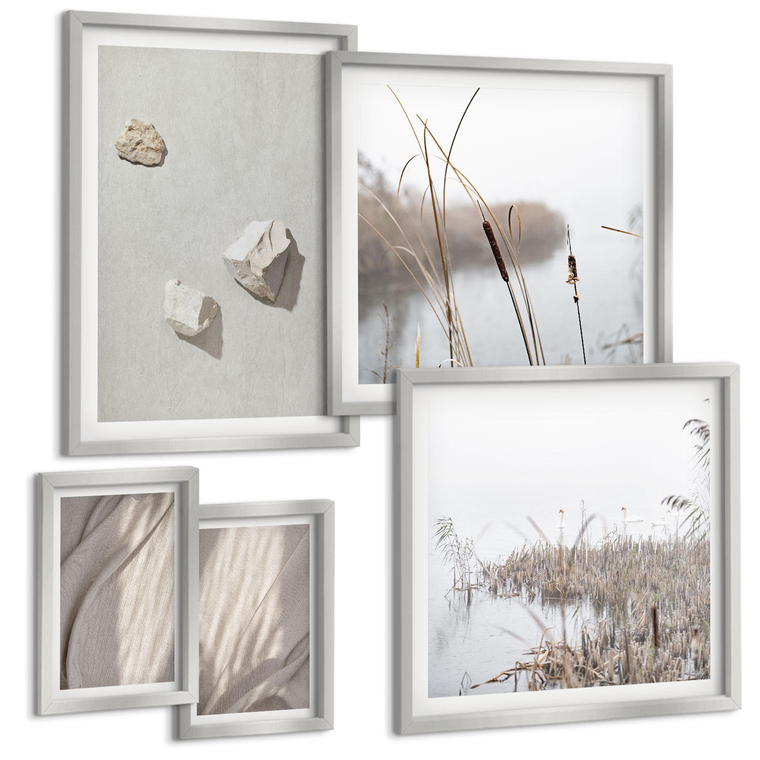 Tulup Bilder Silber 40x60 cm