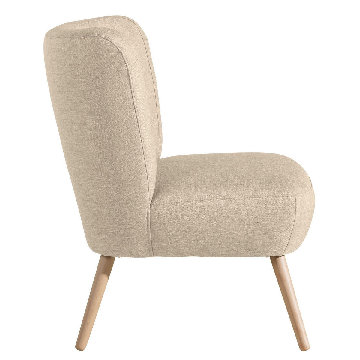 SESSEL Kassi Bezug Flachgewebe Buche natur / beige - Weiß, Kunststoff (69/80/68cm) - 58aufmkessel