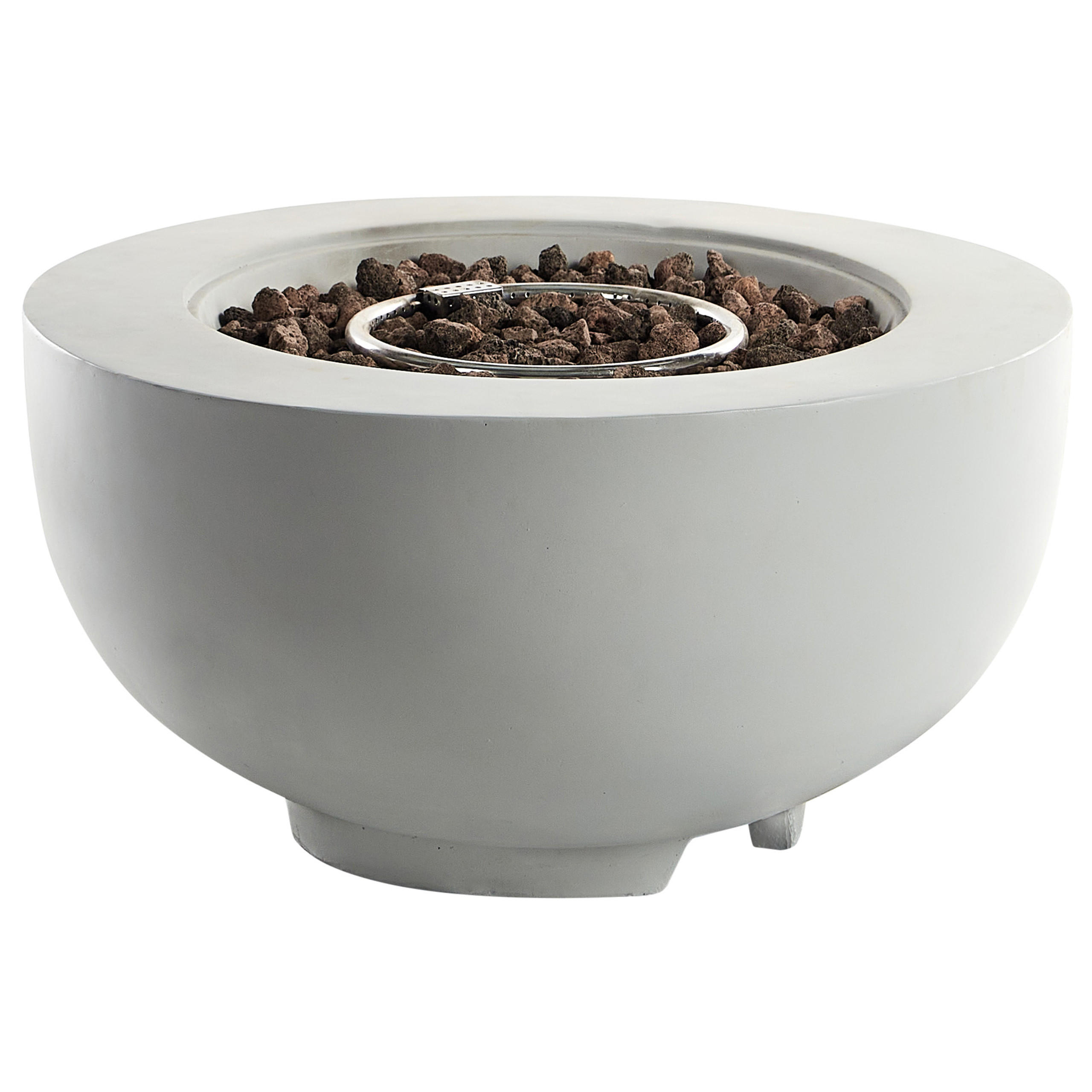 FEUERSTELLE Grau Daisetu - Grau, Stein (79/42/79cm) - Beliani