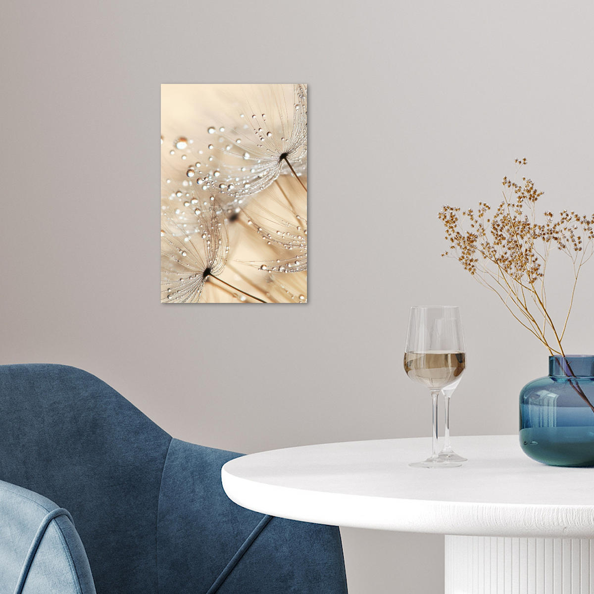 POSTER Löwenzahn - Abstrakt - Natur - Beige 20x30 cm - Braun, Papier (20/30/0.1cm) - MuchoWow