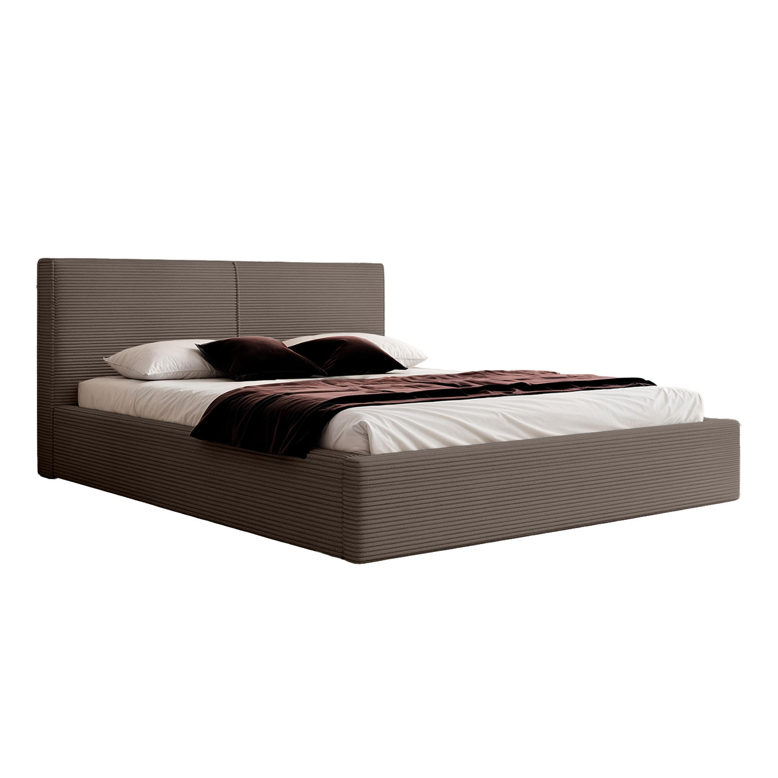 POLSTERBETT VIVELO 140x200 cm, Braun - Braun, Textil (200/140cm) - Fedve