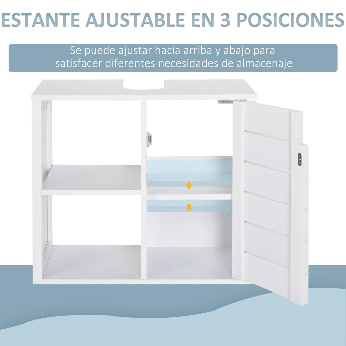 HÄNGESCHRANK Weiß 1 Stück - Weiß, Kunststoff (60/54/30cm) - GiPP
