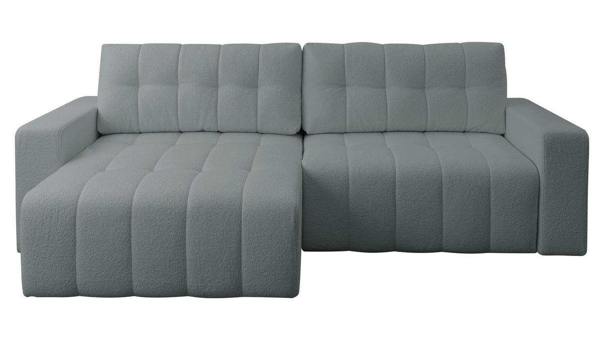 ECKSOFA Masone - Schwarz/Grau, Holz/Kunststoff (245/143cm) - MIRJAN24