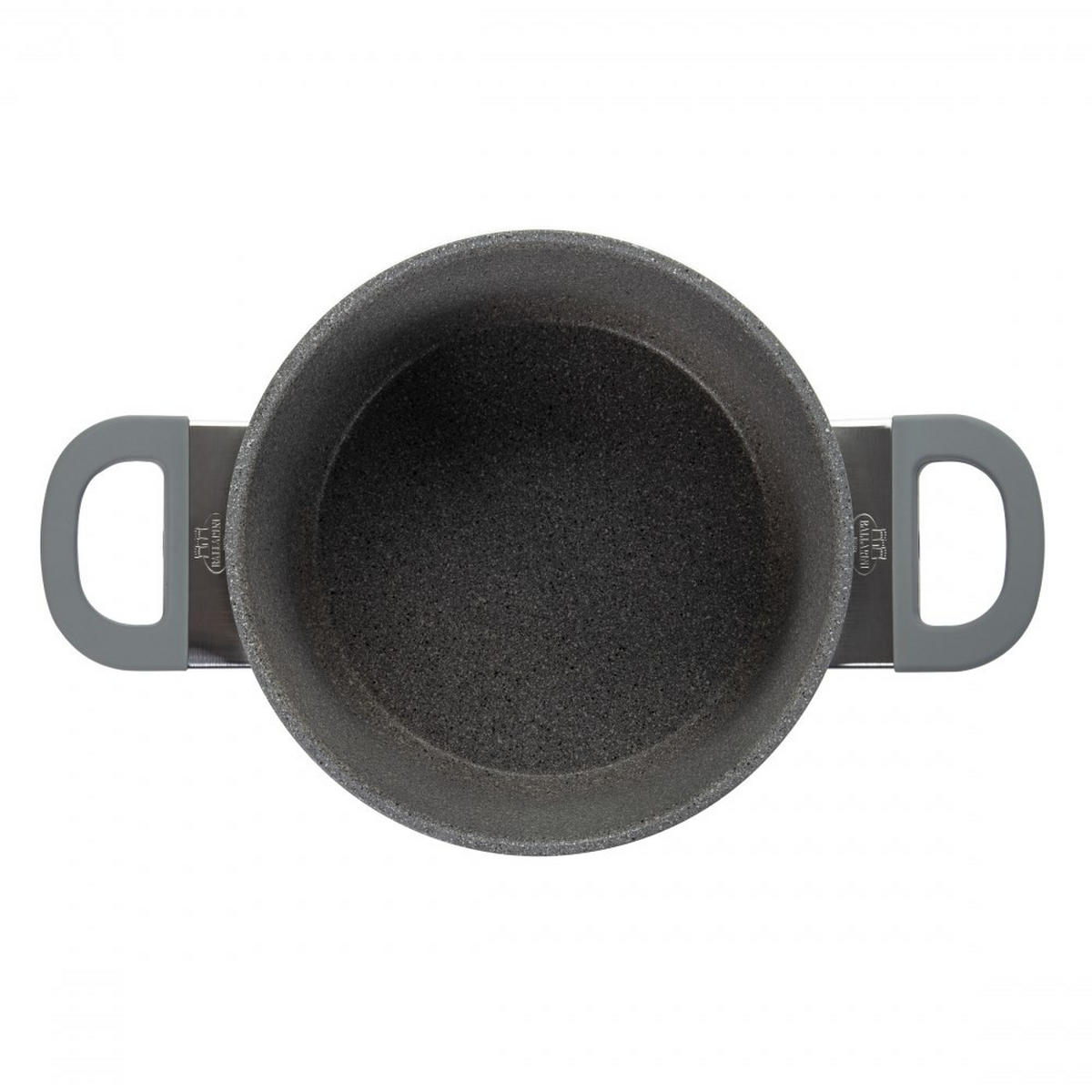 TOPF Graphit 20/20/15 cm 750029390 - Graphitfarben, Metall (20cm) - Ballarini