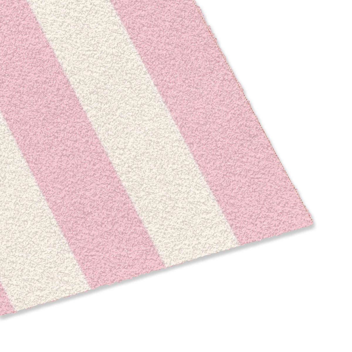 FUSSMATTE Zartrosa – Rot – Streifen – Chill 90x60 cm - Rosa, Kunststoff (90/0.4cm) - MuchoWow
