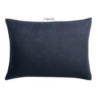 KISSENBEZUG Linco marine 50 x 75 cm - Dunkelblau, Textil (50/75cm) - Vivaraise