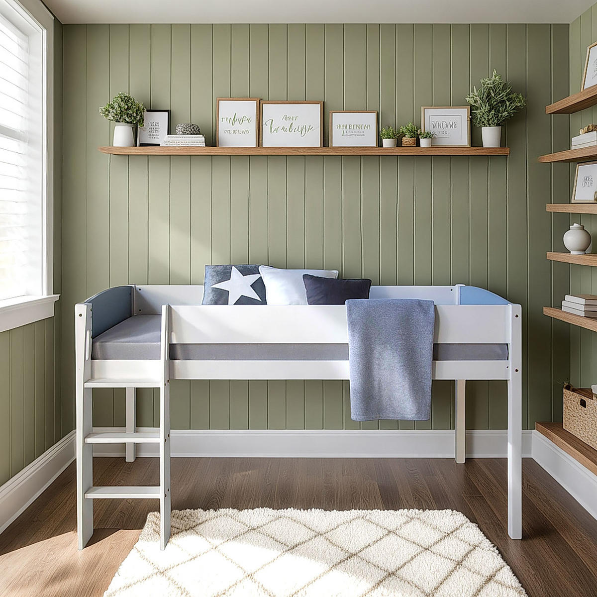 HOCHBETT 90/200 cm grau weiß - Weiß, Holz - Homestyle4u