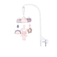 MUSIKMOBILE sleeping Rabbit rosa Lautstärkeregelung, Melodien, Regenbogen, 360° Drehung, ab Geburt - Rosa, Kunststoff (38/61/22cm) - Chipolino