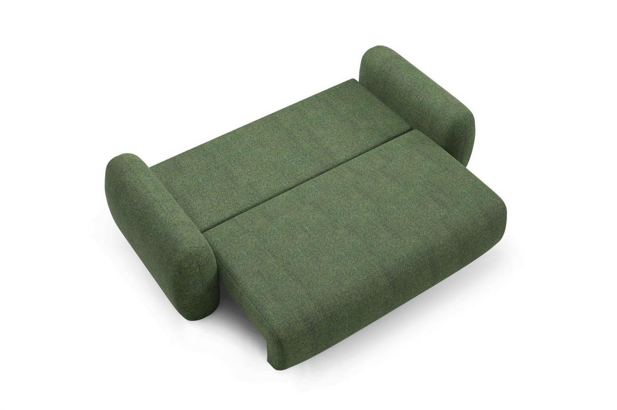 SCHLAFSOFA Gaston - Grün, Holzwerkstoff/Textil (266/95/110cm) - Fun Möbel