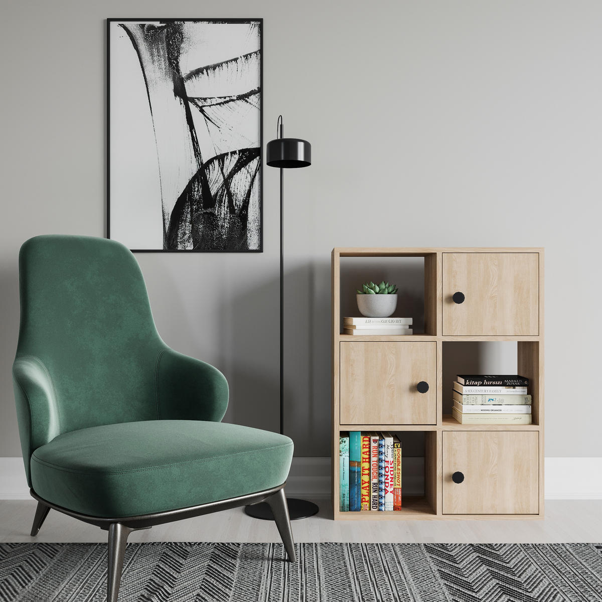 BÜCHERREGAL Tilton Eiche - Eichefarben, Holzwerkstoff (25/93/72cm) - Decorotika