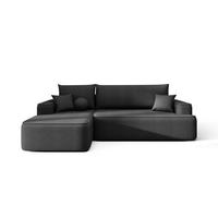 ECKSOFA mit Schlaffunktion FIGO Curio 97 Links - Dunkelgrau, Textil (250/150cm) - Bedante