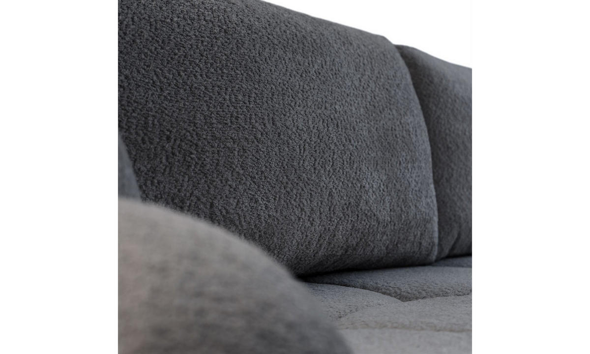 ECKSOFA MALIBU XL 275/150/87 cm Coral 80 - Anthrazit, Textil (275/150cm) - Lookway