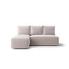 ECKSOFA mit Schlaffunktion SAVIO MINI Poso 100 Links - Ecru, Textil (200/140cm) - Bedante