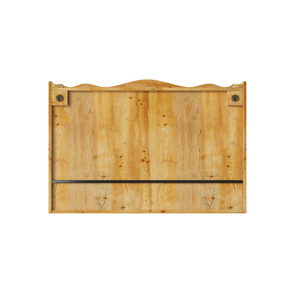 HÄNGESCHRANK 90/20/60 cm natur aus Massivholz und Glas mit Schiebetüren - Naturfarben, Glas (90/60/20cm) - OKWISH