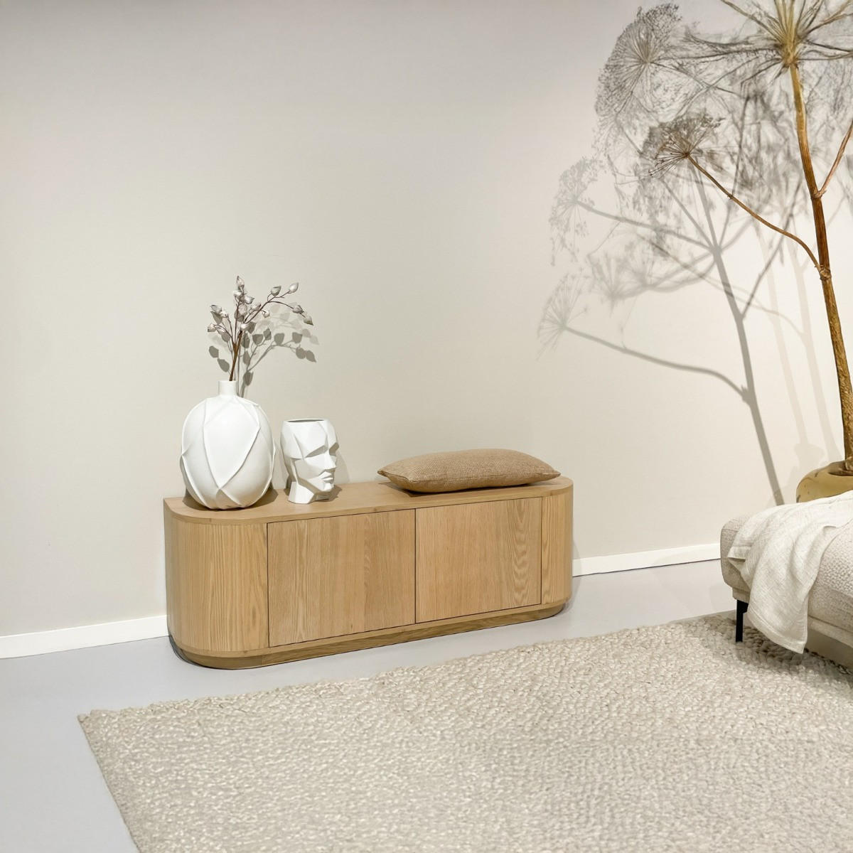 TV-SCHRANK aus Holz 140x40x45cm, braun - Braun, Textil (140/85/40cm) - Livingfurn
