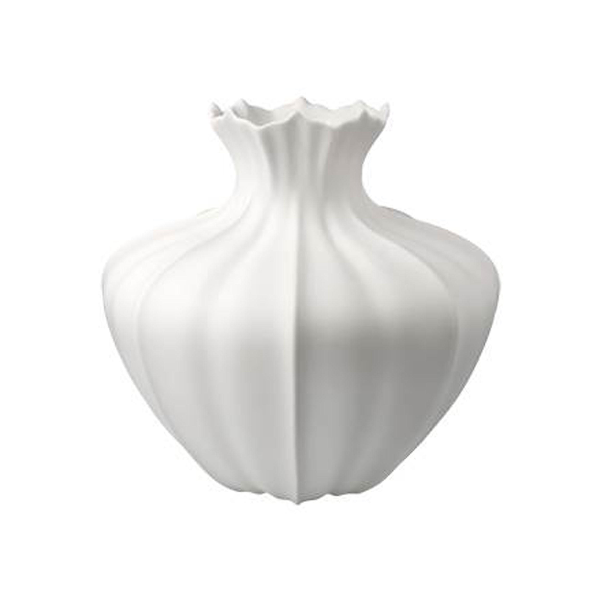 VASE Bahar, Biskuit-Porzellan, weiß, H 22 cm - Weiß, Keramik (22cm) - Goebel