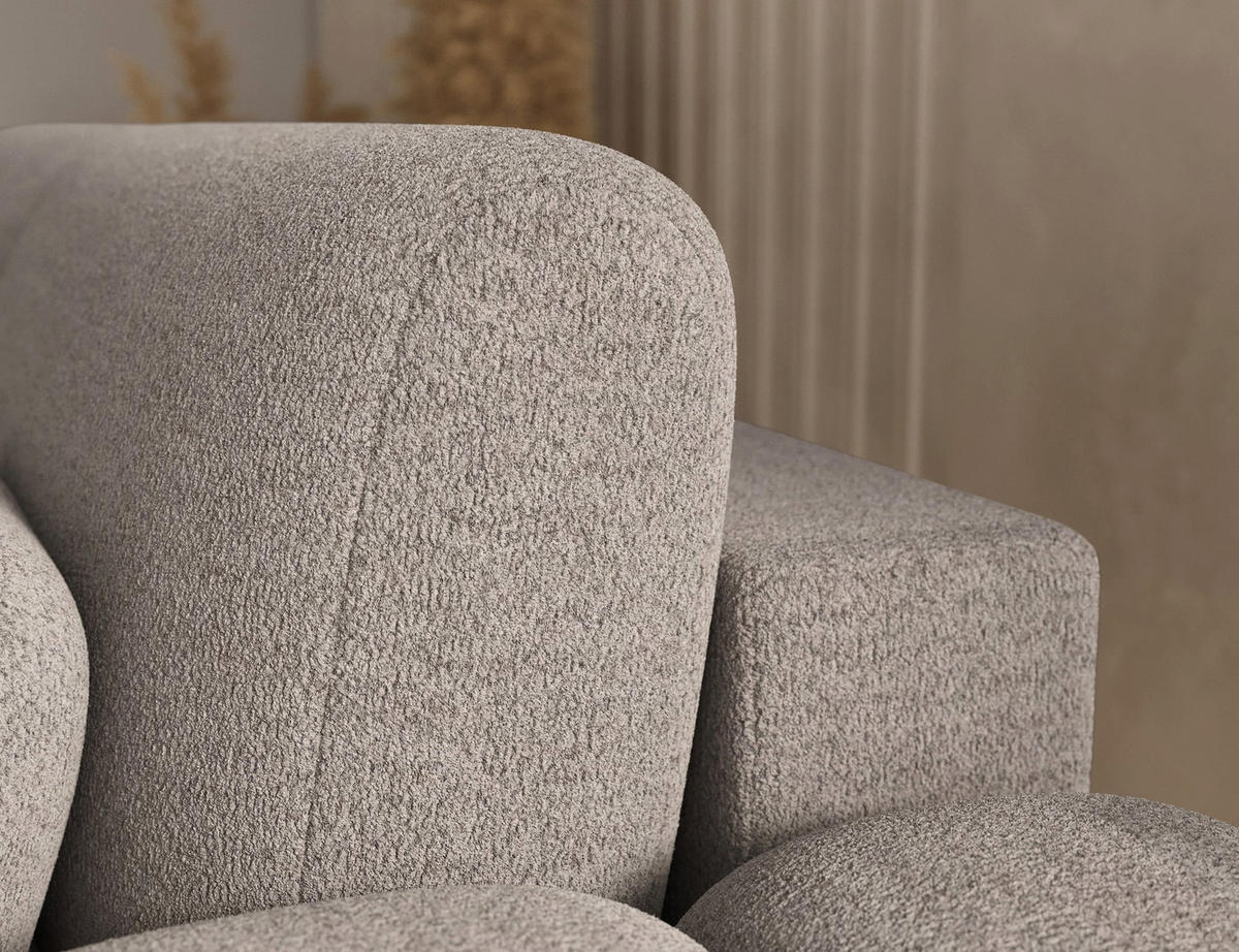 ECKSOFA COVELION L-Form – Schlaffunktion, Bettkasten, Wellenfederung, HR-Kaltschaum, inkl. Kissen, moderner Wohnkomfort - Creme, Kunststoff (167/260cm) - Wohnideebilder
