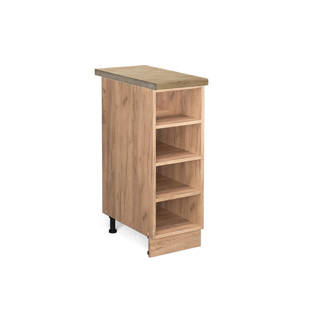 KÜCHENREGAL Fame-Line Goldkraft Eiche 30 cm, AP Eiche - Honigeiche/Eiche Wotan, Holzwerkstoff (30/82/60cm) - Vicco