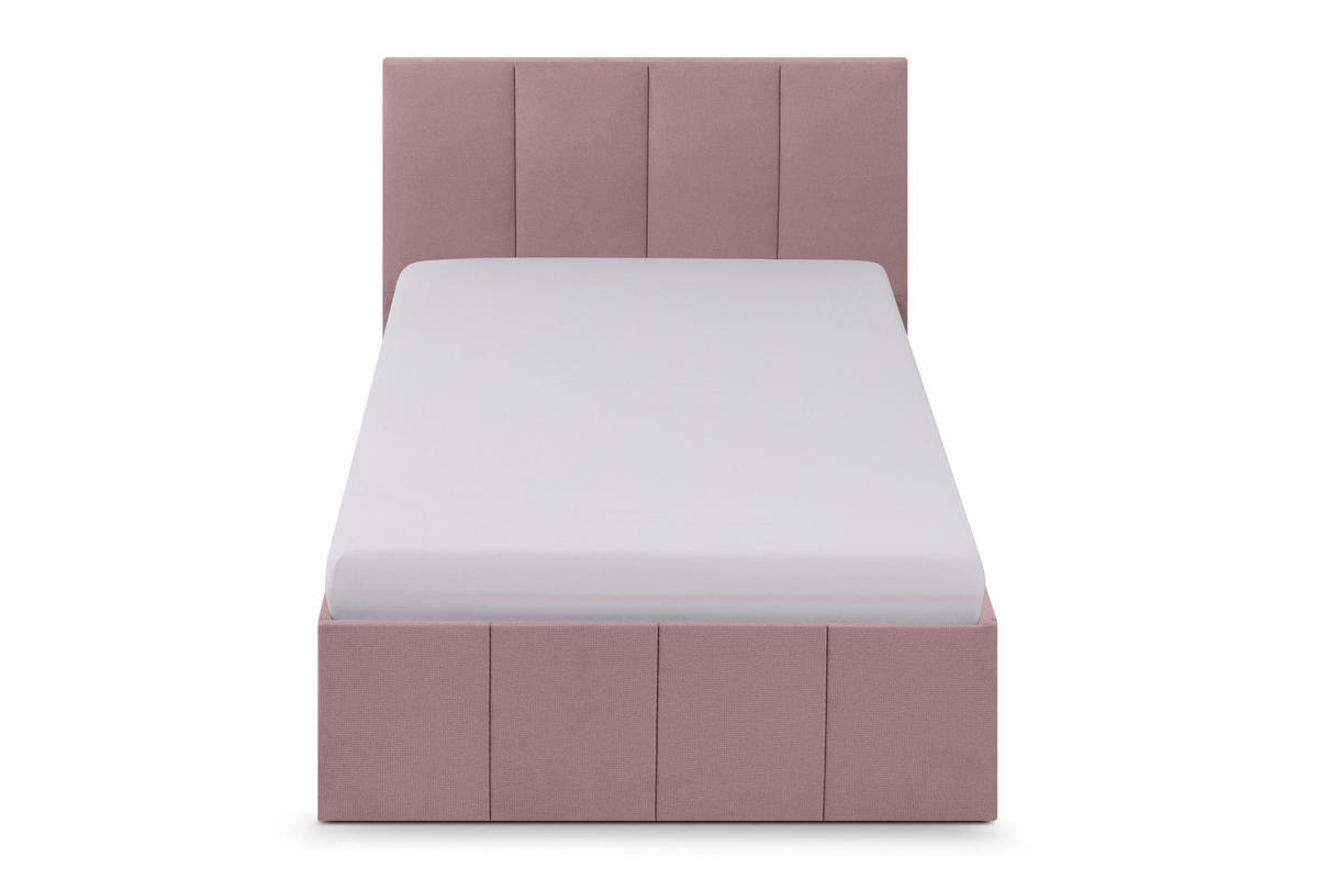 POLSTERBETT Dalas Rose 140 x 200 x 40 cm Stauraum Mit hochwertiger Matratze H2 (bis 100 kg) und Lattenrost - Rosa, Holz (140/200cm) - Halmon Schlafkomfort Betten 