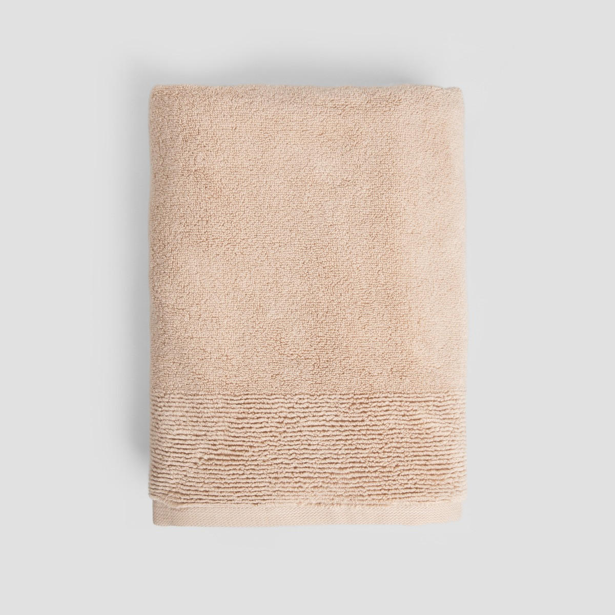 BADETUCH Desma beige 70/130 cm - Beige, Textil (70/130cm) - Homla