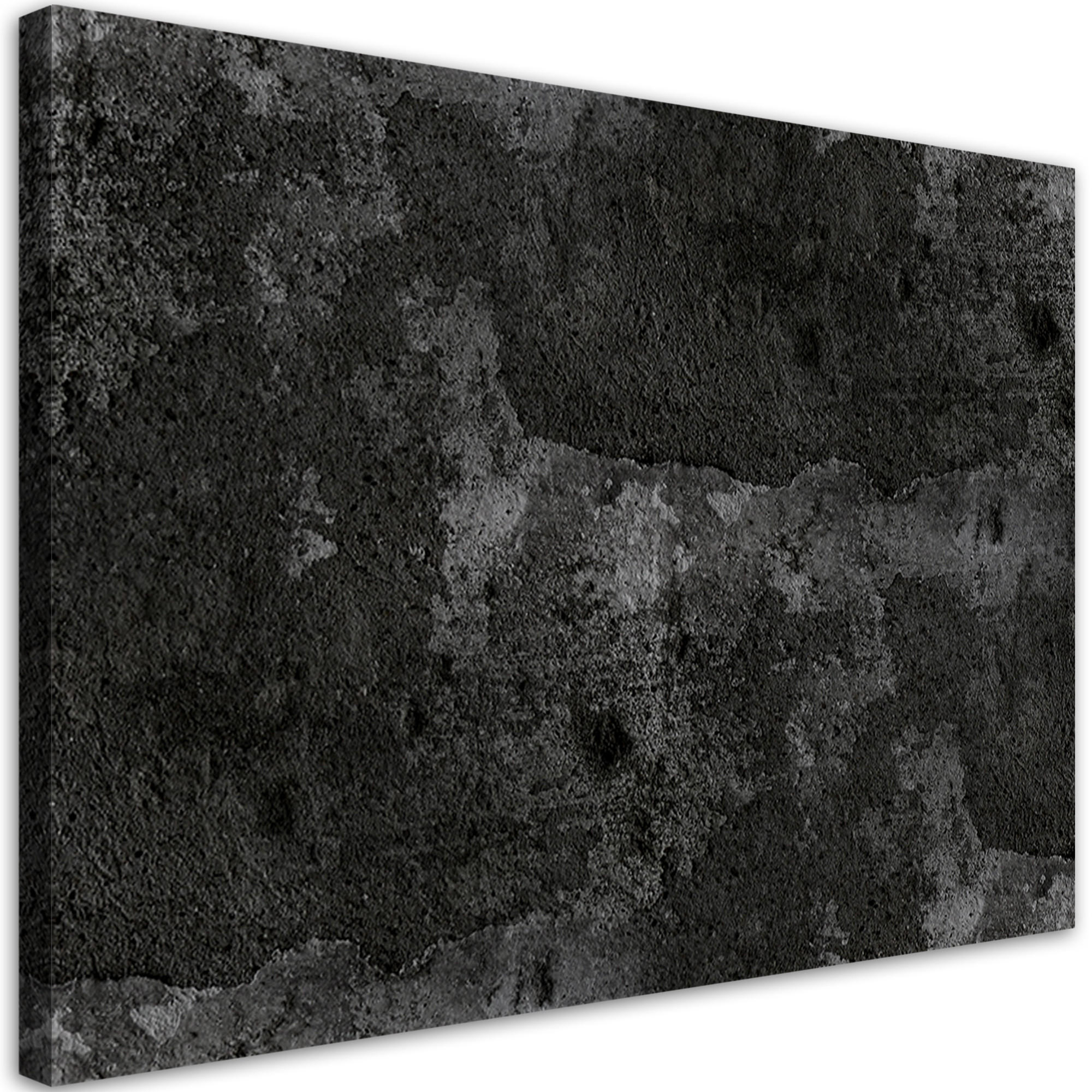 WANDBILD alte betonwand - Schwarz, Textil (60/40cm) - Feeby