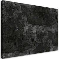 WANDBILD alte betonwand - Schwarz, Textil (60/40cm) - Feeby