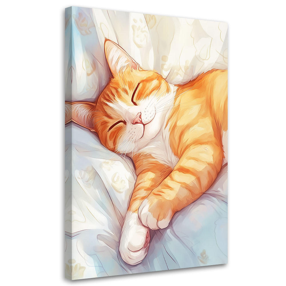 LEINWANDBILD Tiere 80x120cm - Orange, Textil (80/120cm) - Feeby