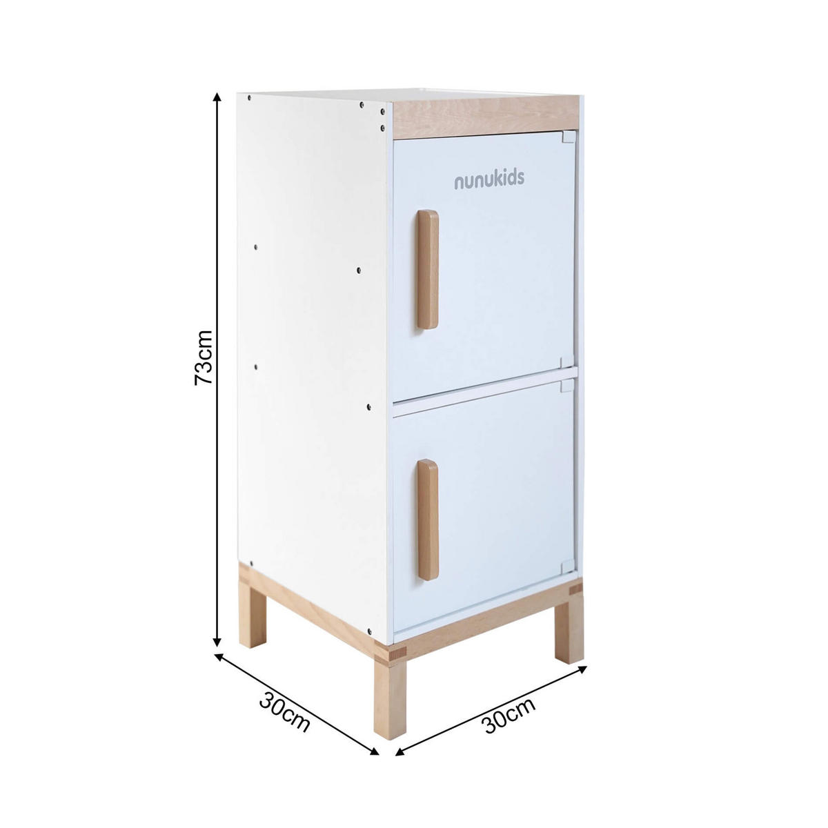 HOLZSPIELZEUG Kühlschrank 30/30/73 cm - Multicolor, Holz (30/30/73cm)