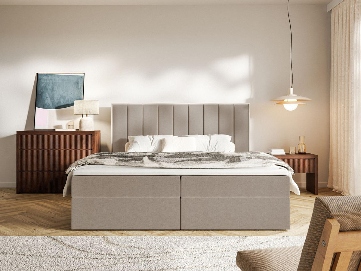 BOXBETT Togents Braun Chenille hydrophob 160x200 cm - Braun, Textil (160/200cm) - Selsey