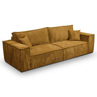 SOFA Isaac 4 Sitzplätze Gelb - Gelb, Holzwerkstoff (255/85/105cm) - Petits-meubles