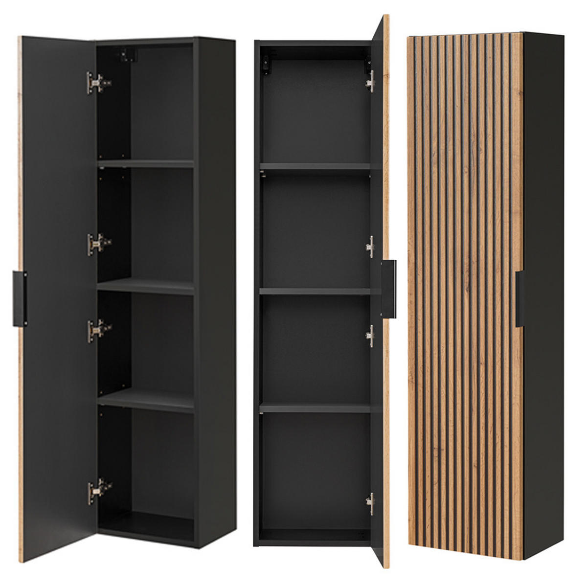 BADMÖBEL-SET 6-TLG. Xanten-56 - Braun, Holzwerkstoff (180/200/47cm) - Lomado