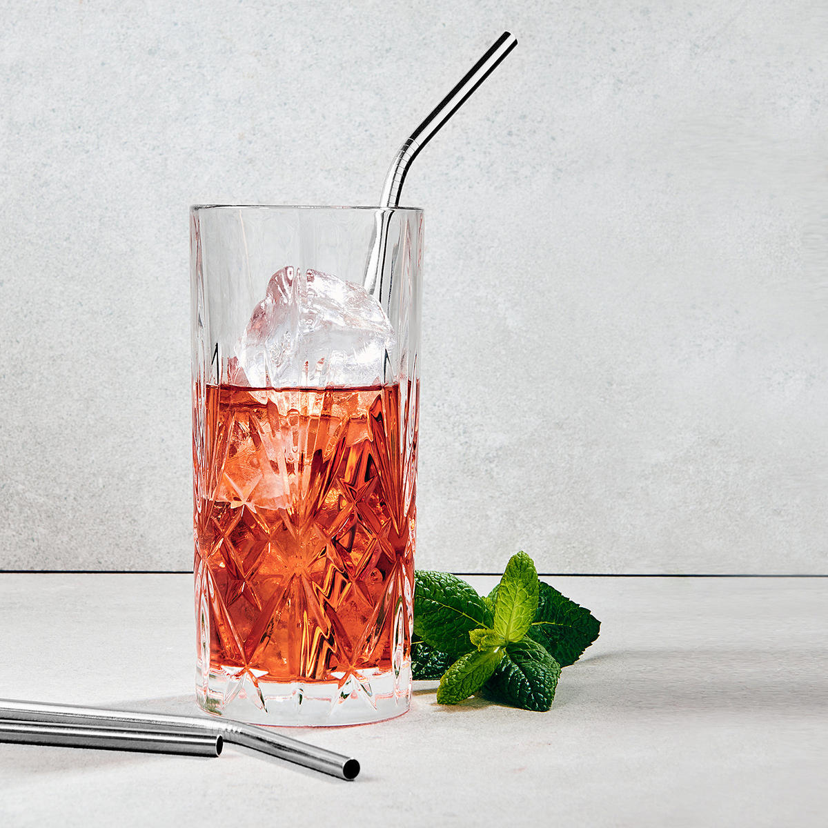 TRINKHALME (40-teilig) Manhattan Lounge - Silberfarben, Metall (7/0.7cm) - Butlers